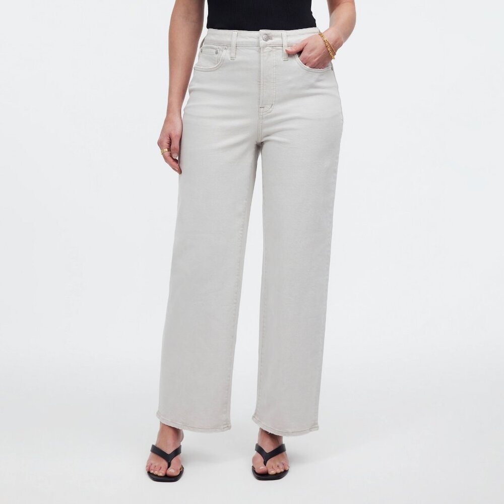 MADEWELL - The Curvy Perfect Vintage Wide-Leg Crop Jean NWT